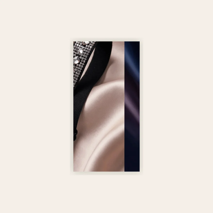 AI concept visualization of a rhinestone-accent lingerie strap